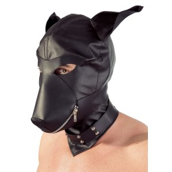 Maske »Dog Mask« aus Lederimitat mit Reißverschluss