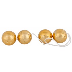 Liebeskugeln mit Goldauflage, 3 cm Ø